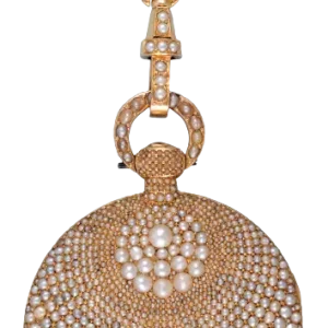 GOLD PEARL SET WATCH AND PENDANT 1 removebg preview